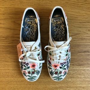 Rifle Paper embroidered Keds